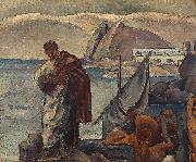 unknow artist Ovidiu in exil, ulei pe carton oil painting reproduction